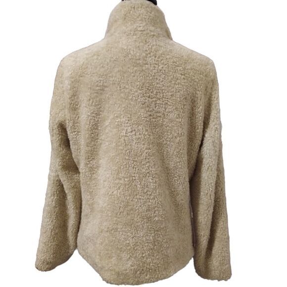 - Pendleton fleece Sherpa full zip jacket with plaid trim size L - Picture 4 of 8